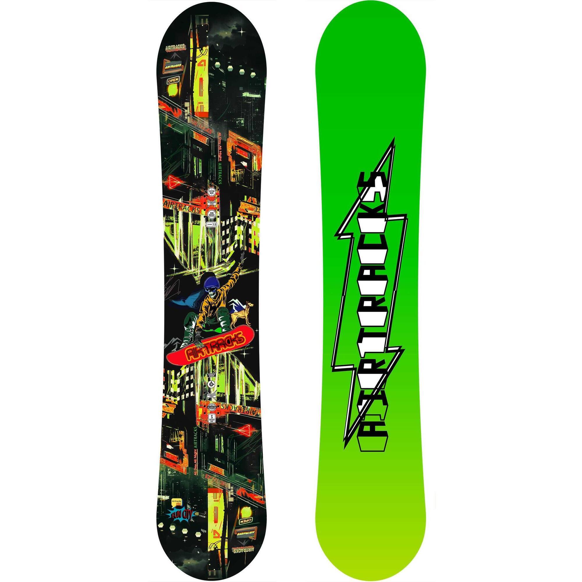 Airtracks - Planche De Snowboard Fun City Carbon Hybrid Rocker - Snowboard - 155 Cm - Decathlon