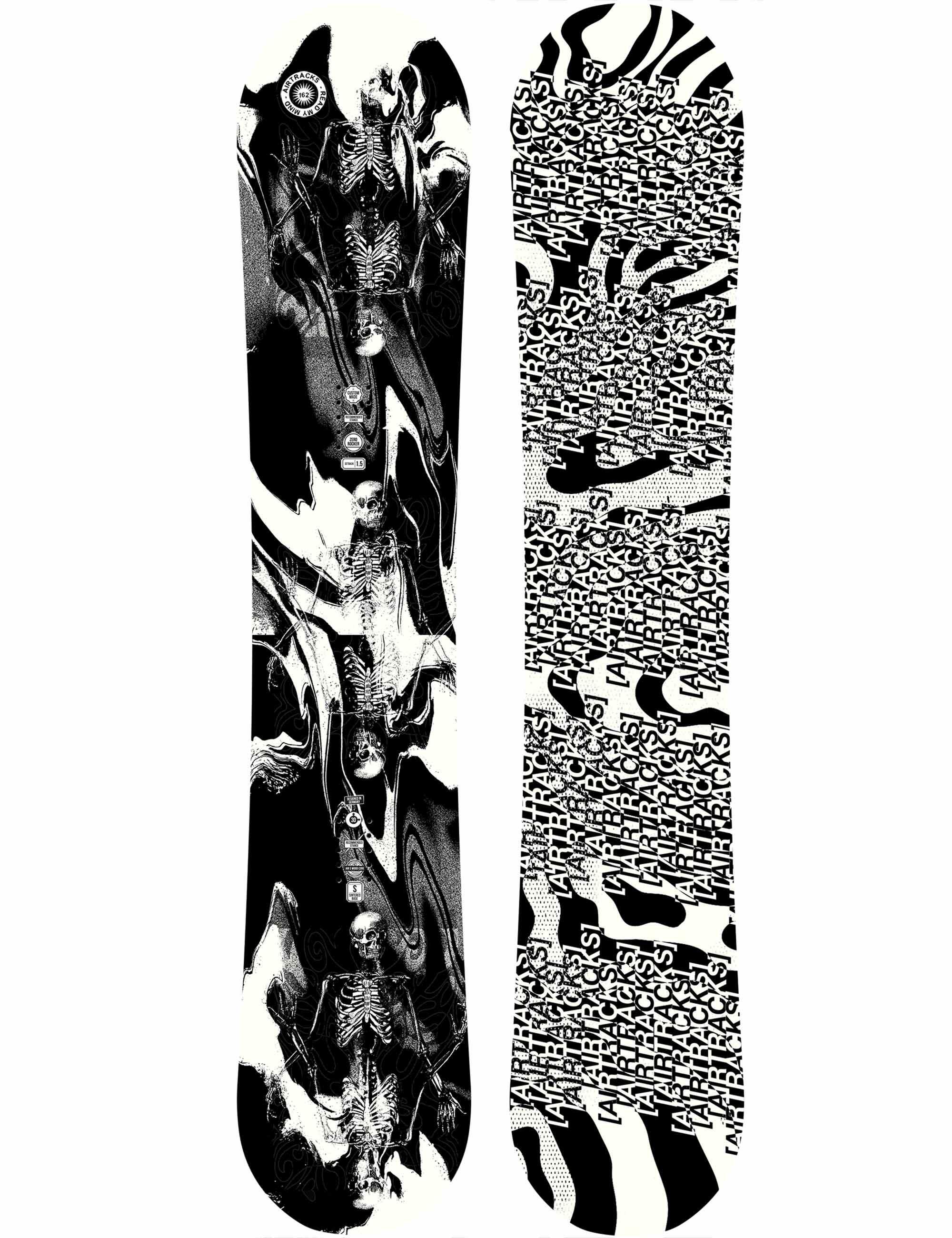 Hombres Snowboard Leer mi mente rockera híbrida de ancho 1/4