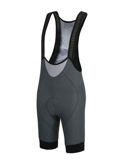 Herren Fahrradhose Kurz Radhose mit Trägern Trägerhose Pro Team Line Grau