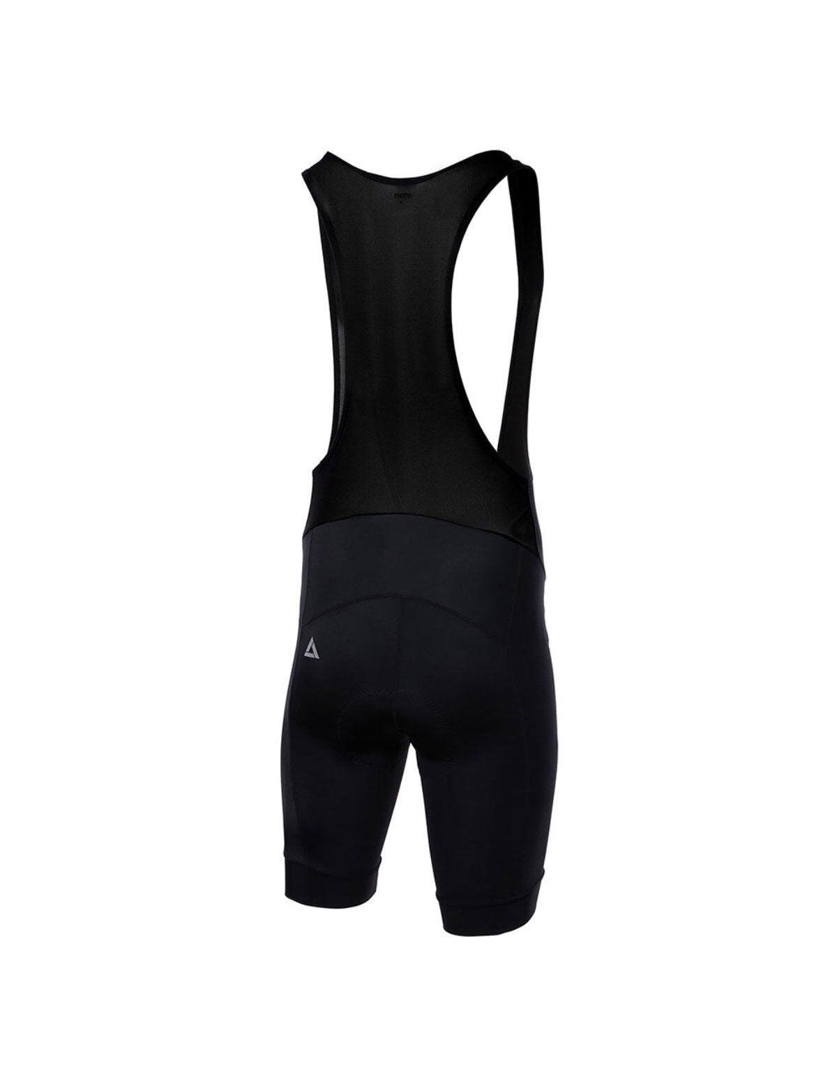 Herren Fahrradhose Kurz Radhose mit Trägern Trägerhose Pro Line Schwarz 2/4