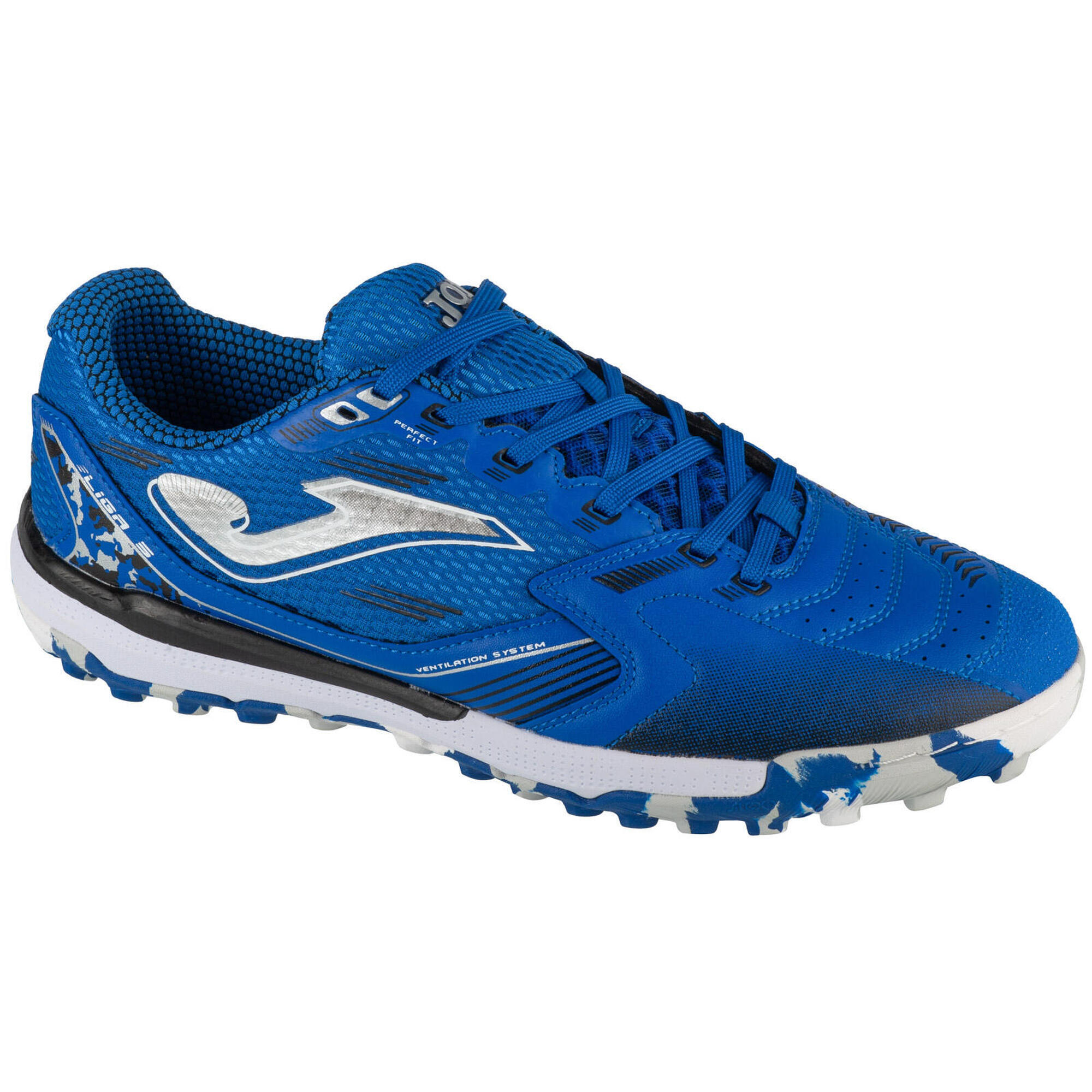 Joma - Bottes De Foot Hommes Joma Liga 5 2505 Tf Bleu - Chaussures De Football - Bleu - 44 - Decathlon