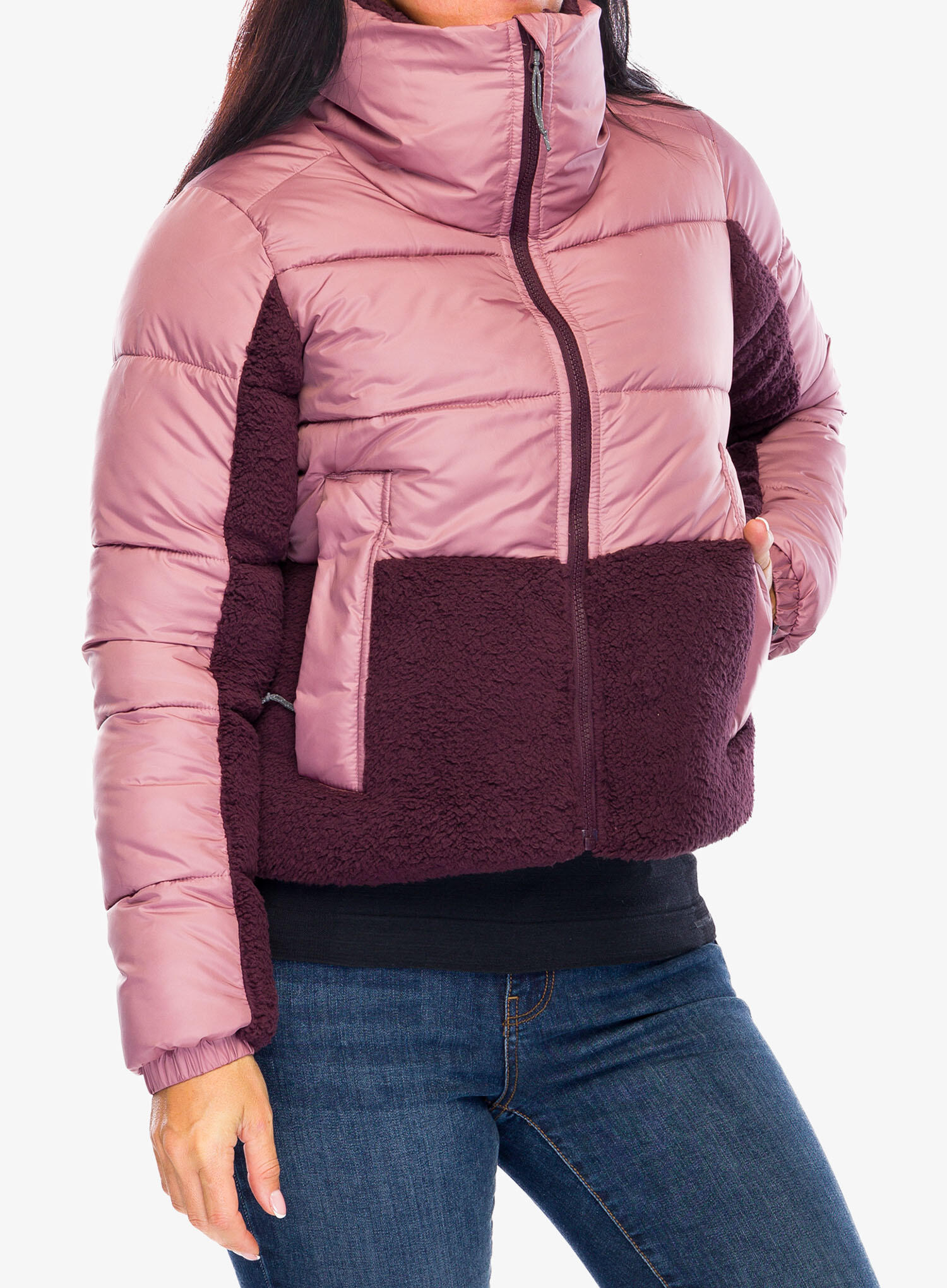 Kurtka ocieplana damska Columbia Leadbetter Point II Sherpa Hybrid 3/7