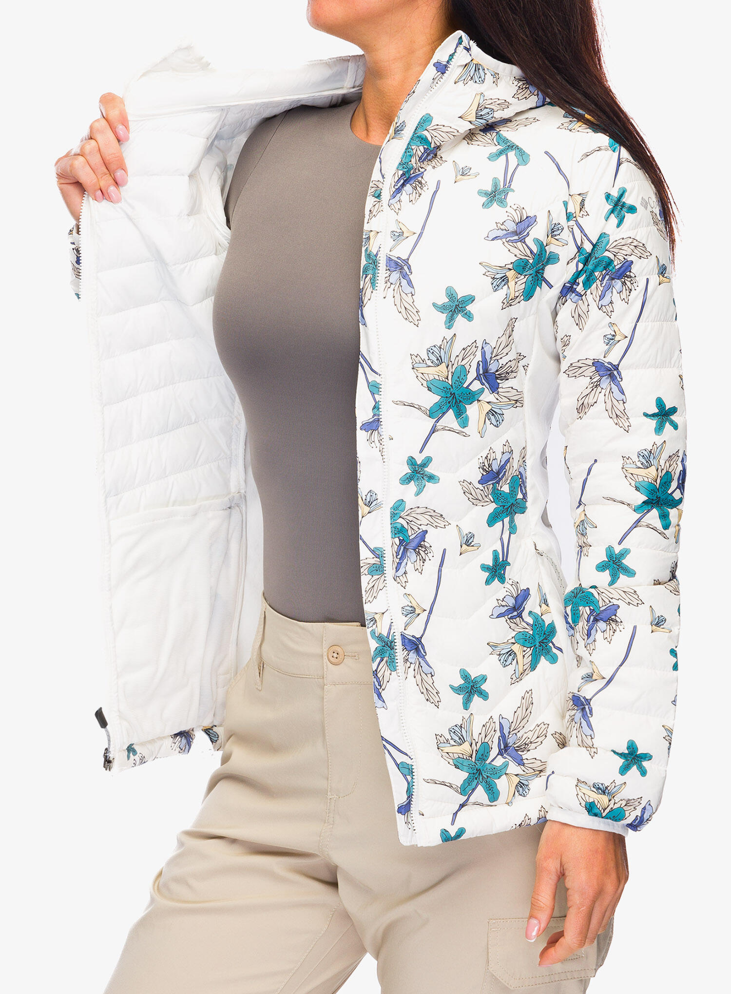 Kurtka ocieplana damska Columbia Powder Pass Hooded Jacket 6/7