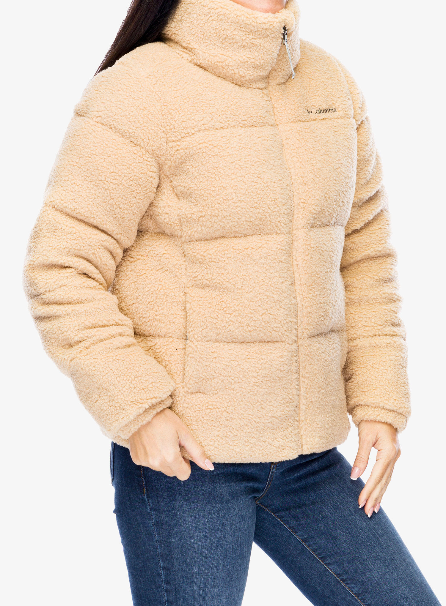 Casaco feminino acolchoado Columbia Puffect Sherpa 3/7