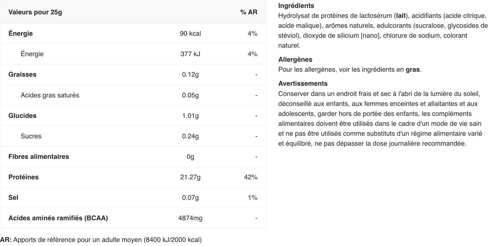 Siero di latte trasparente - Clear Whey Protein - Ciliegia e Mela 2/3