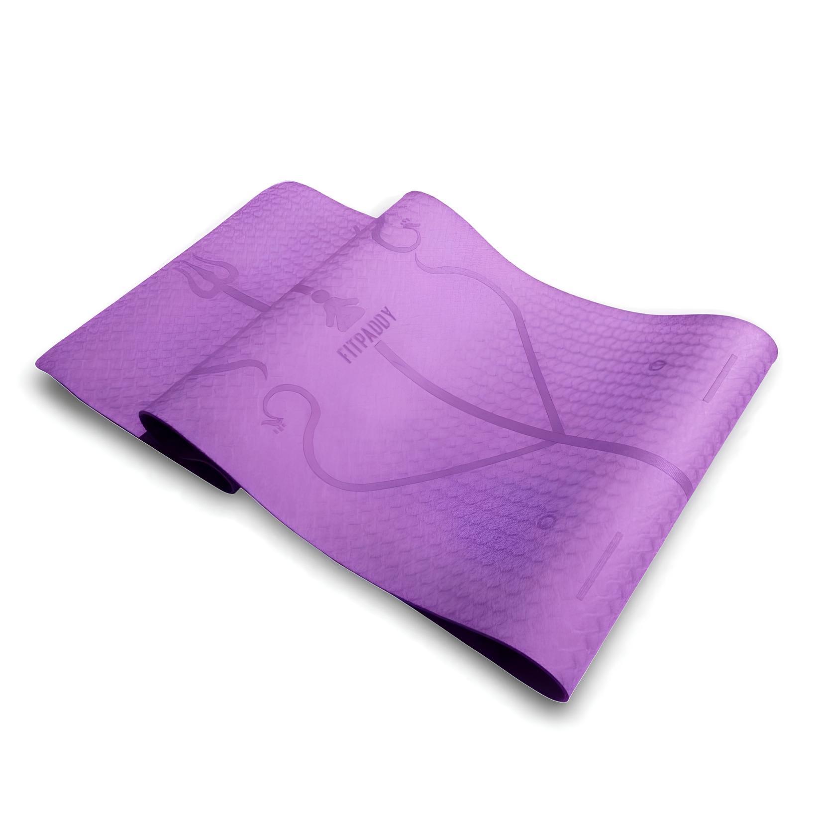 FITPADDY Tappetino Yoga - 183x61 cm - spessore 6 mm
