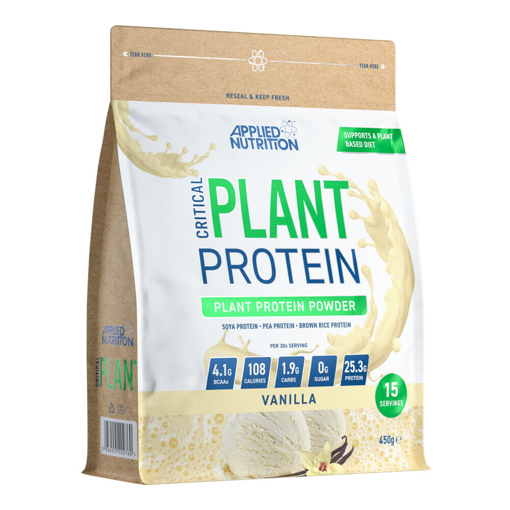 Applied Nutrition - Protéine Vegan - Critical Plant - Vanille - Protéines Végétales - 450 G - Decathlon