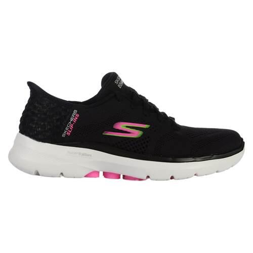 Skechers - Chaussures Universel Femmes Skechers Go Walk 6 Vivid Id Slip Ins - Chaussures De Sport - Noir - 39 - Decathlon
