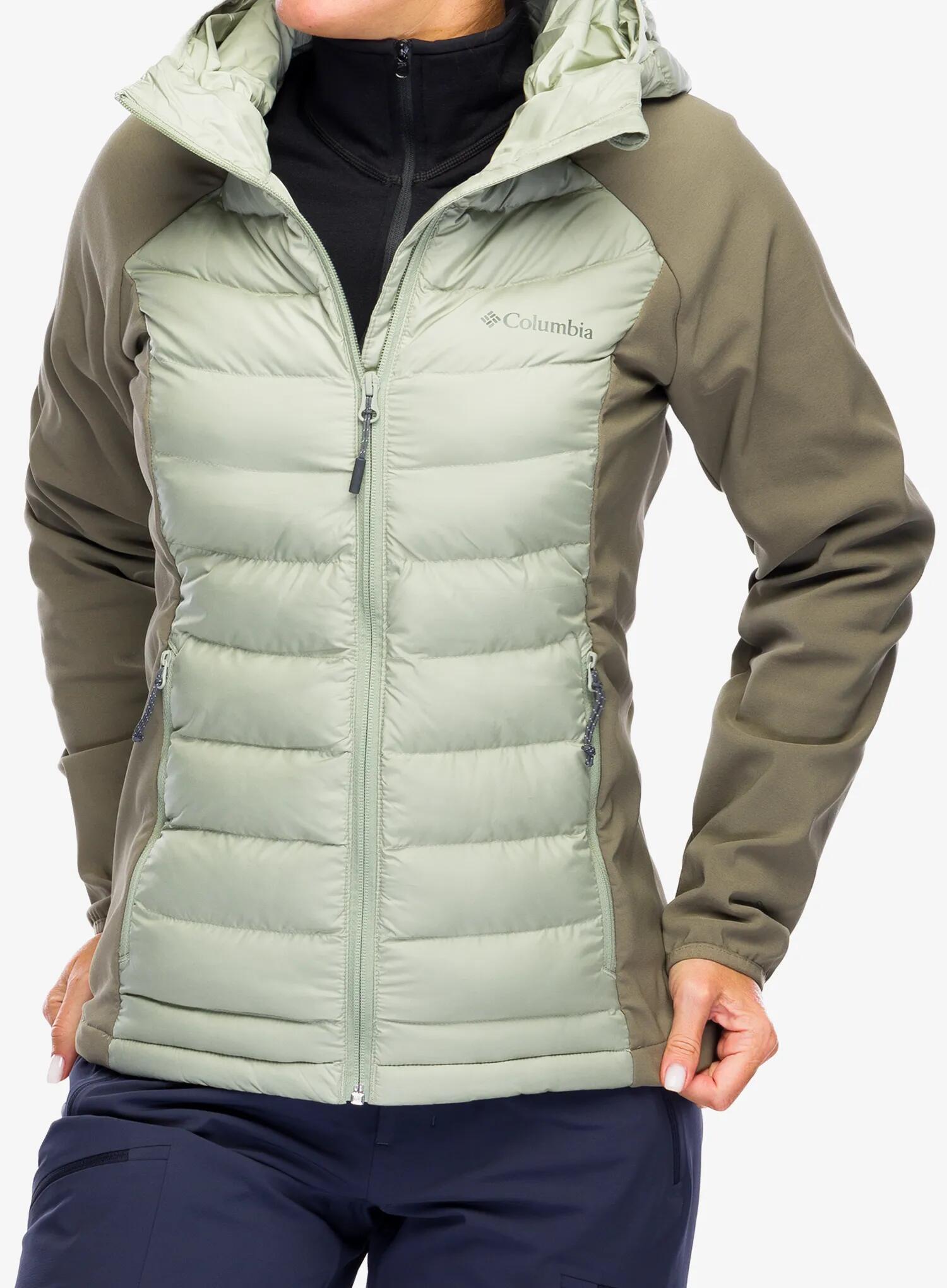Kurtka hybrydowa damska Columbia Powder Lite II Hybrid Hooded Jacket 1/7