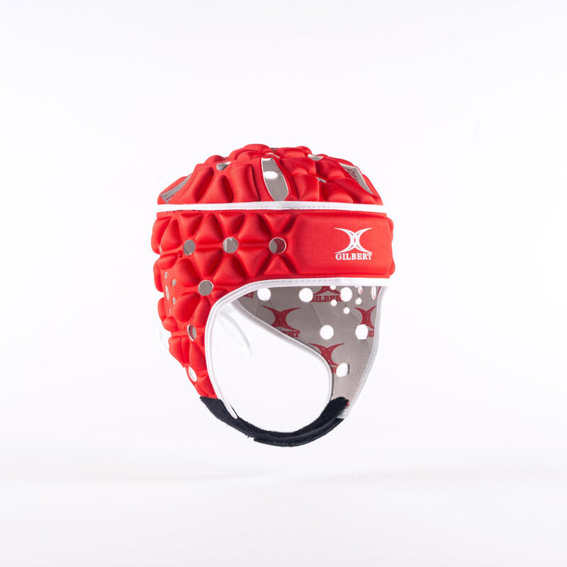 Casque de rugby Gilbert Air Headguard Rouge, intérieur blanc 3/7