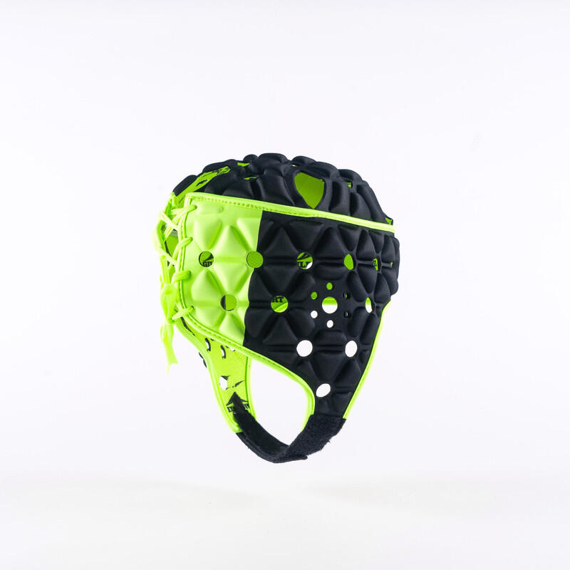 Cască de rugby Gilbert Air Headguard, negru, interior verde