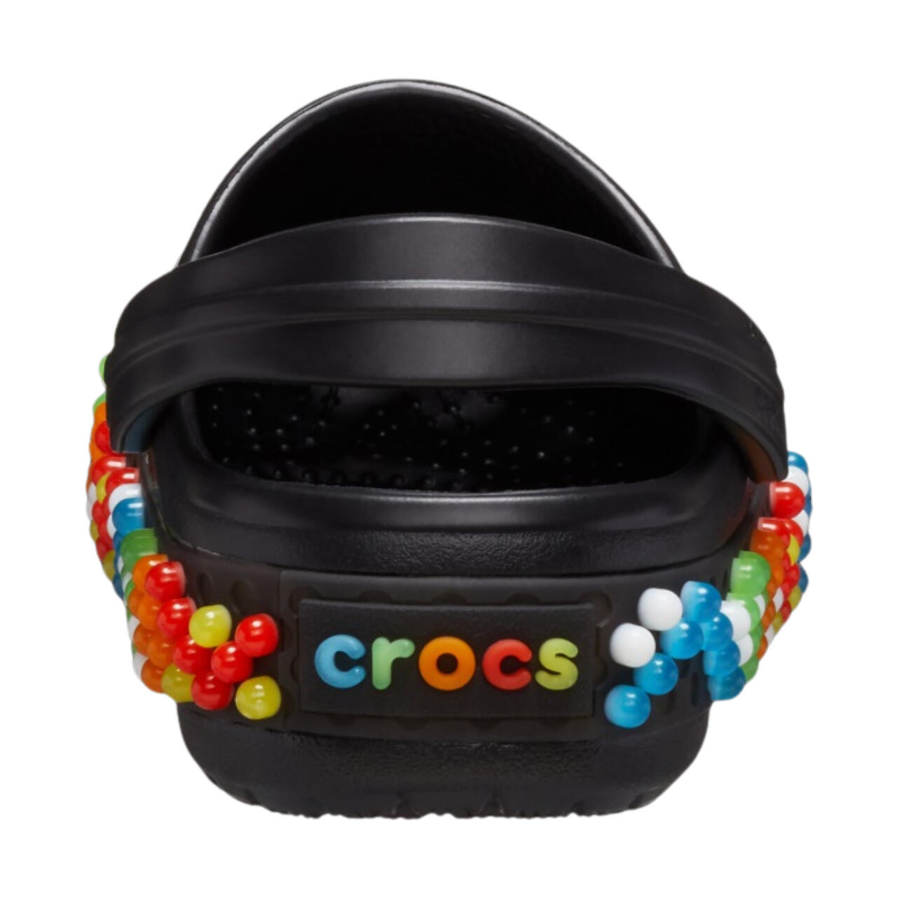 Crocs Crocband Colorful Lights zuecos infantiles negros - Croslite™ 3/6