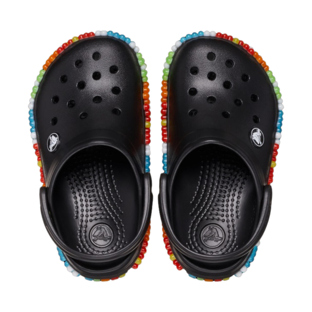 Crocs Crocband Colorful Lights zuecos infantiles negros - Croslite™ 4/6