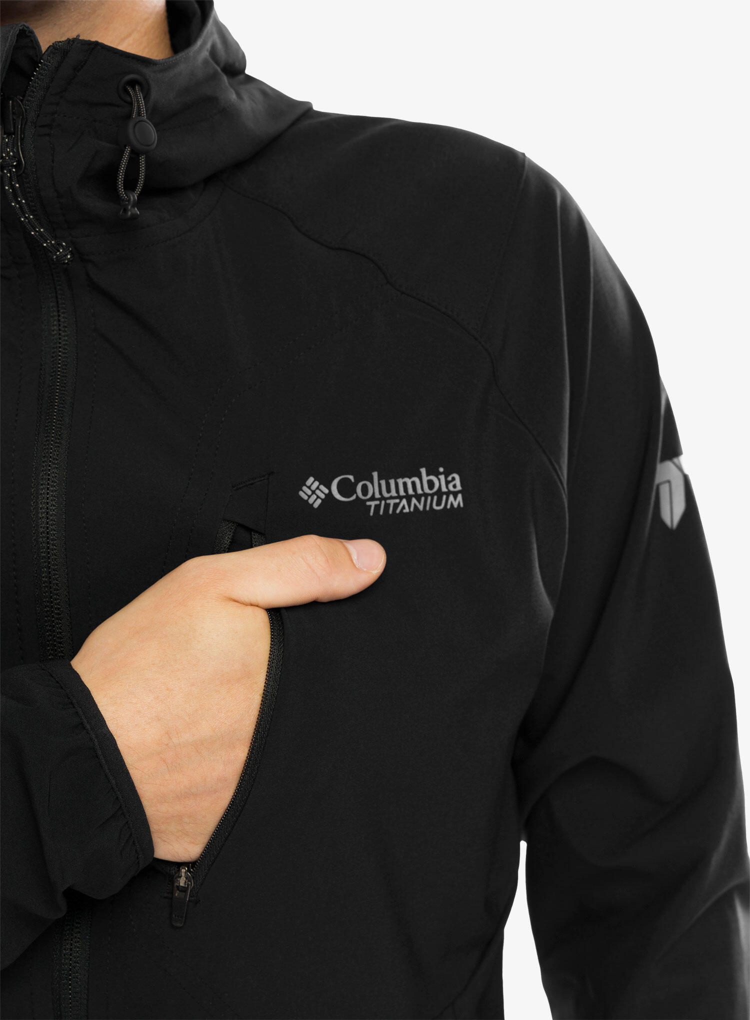 Jaqueta softshell masculina Columbia Triple Canyon com capuz 6/7