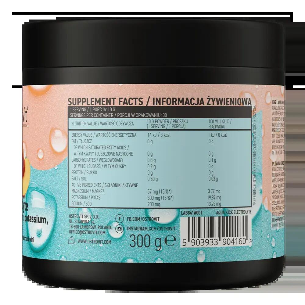 OstroVit Aqua Kick Electrolyte 300g Peach 3/3