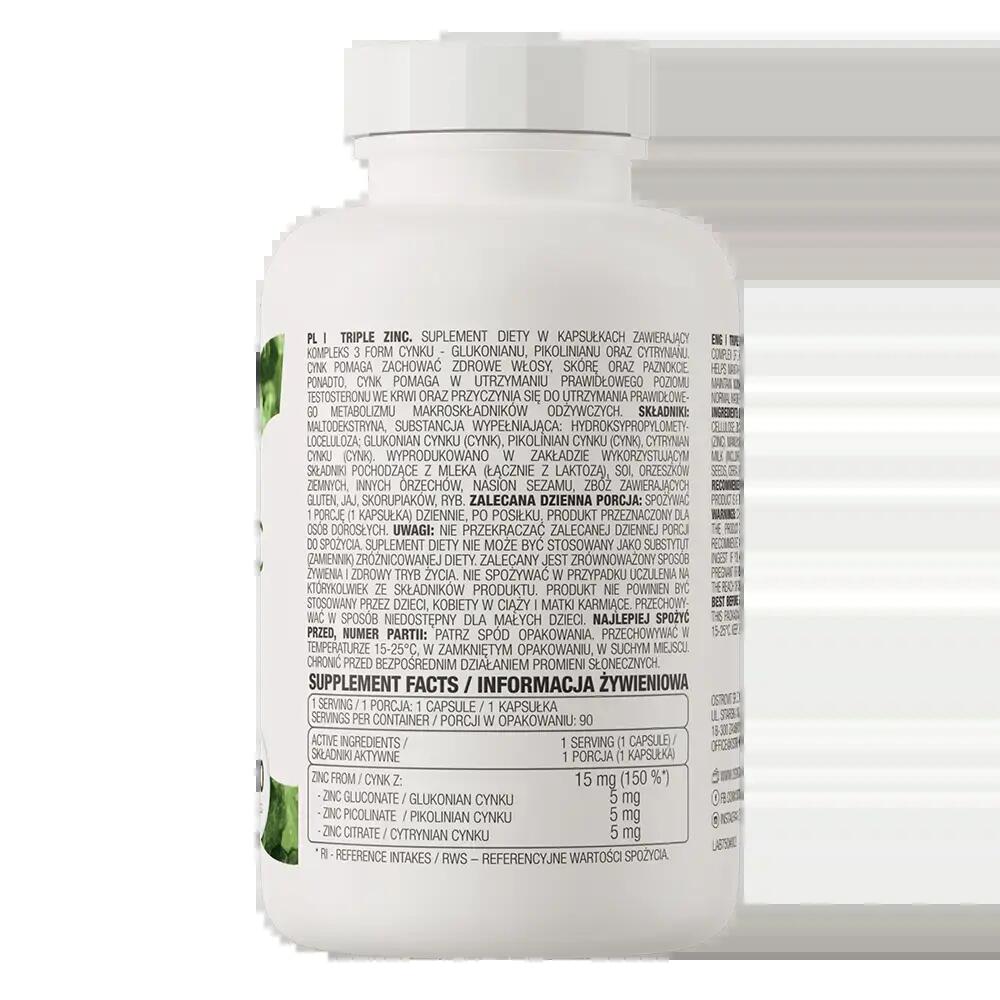 OstroVit Triple Zinc 90 kapsułek 3/3