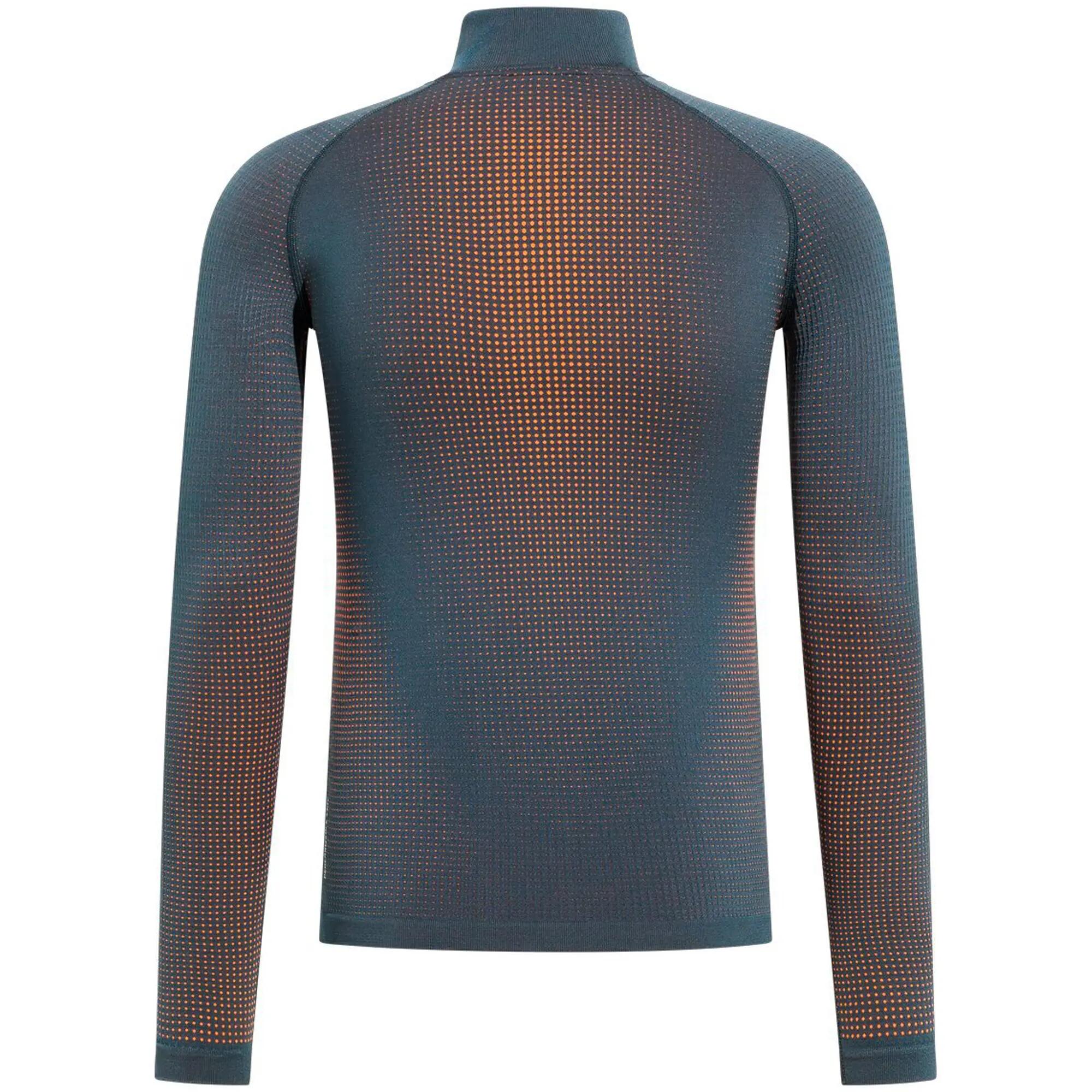Odlo Shirt Lange Mouwen Halve Rits Performance Warm ECO Thermoshirt INDIA-INKT 2/7