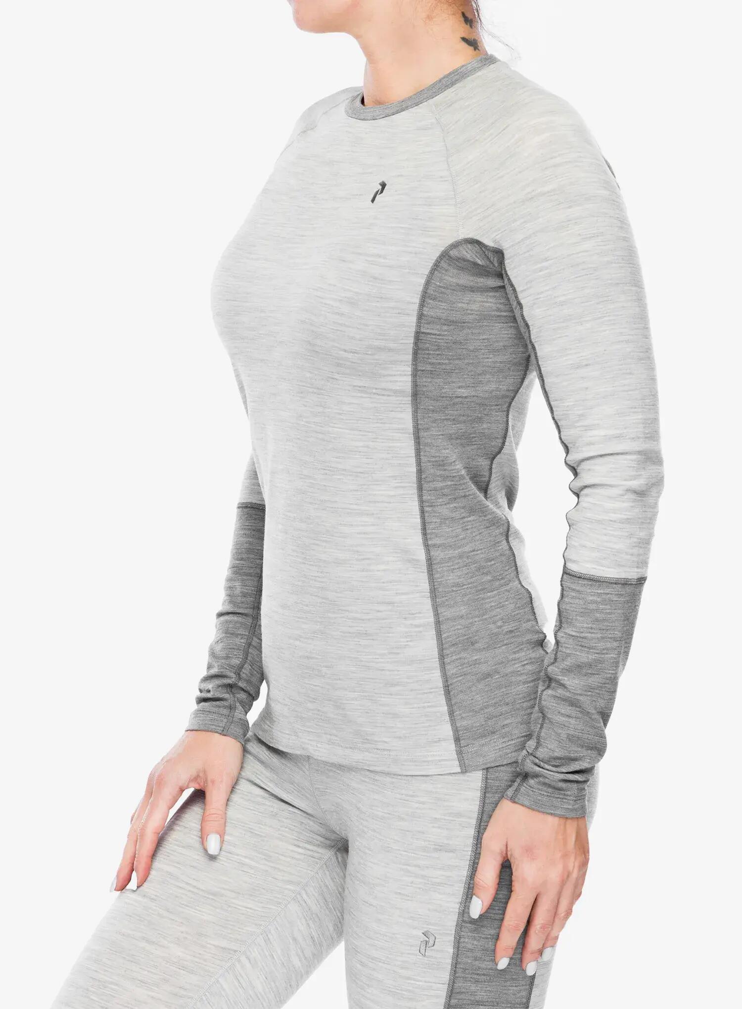 Damen - sportswear - sweatshirt - rundhals - w magic crew - melangegrau 3/7