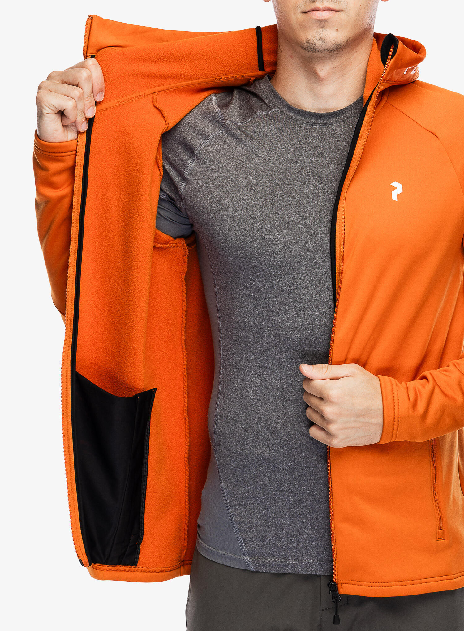 PEAK PERFORMANCE Peak Performance Herren Rider Zip Hood Gold flame 6/7
