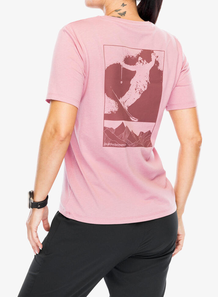 Koszulka z nadrukiem damska Peak Performance Explore Graphic Tee