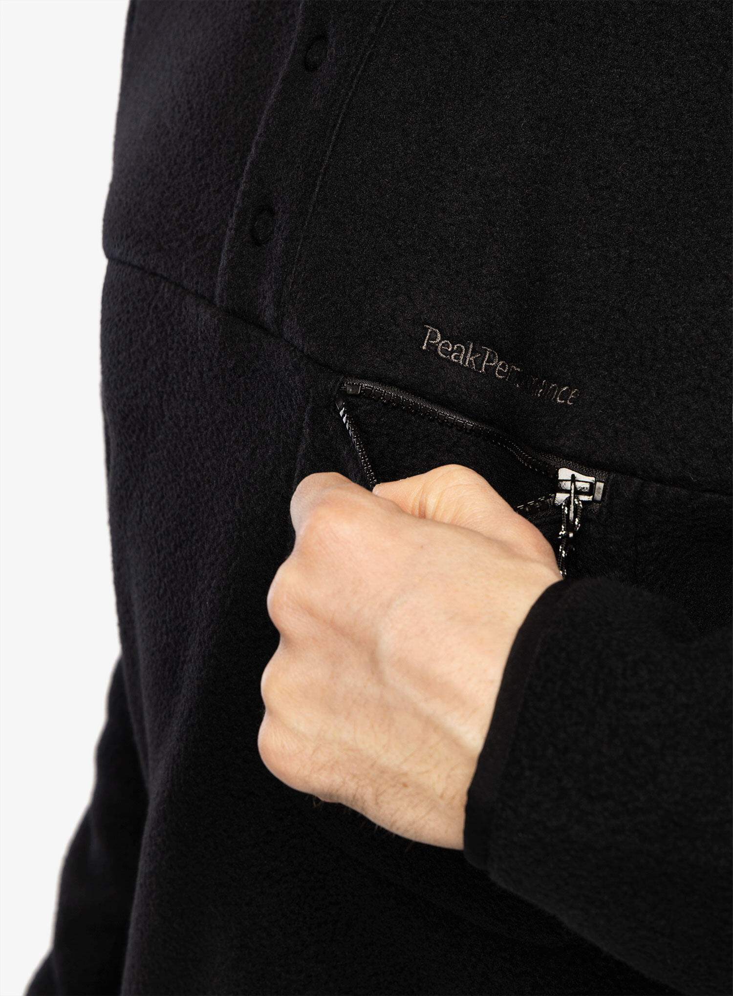 Polar turystyczny męski Peak Performance Fleece Snap T-Neck 5/6