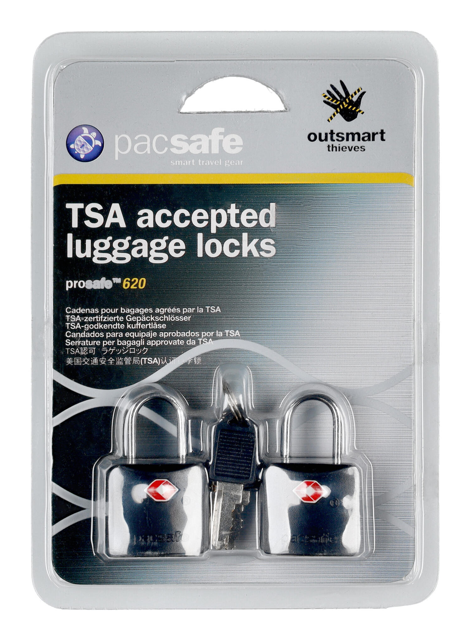 Kłódki turystyczne z systemem TSA Pacsafe Prosafe 2/3