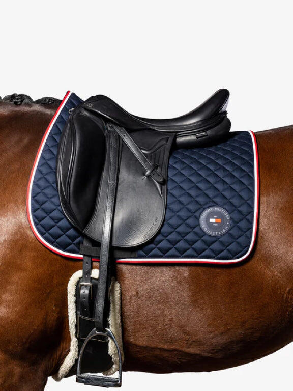 TOMMY HILFIGER EQUESTRIAN Tommy Hilfiger Equestrian Global Waffle Zadeldek Blauw -