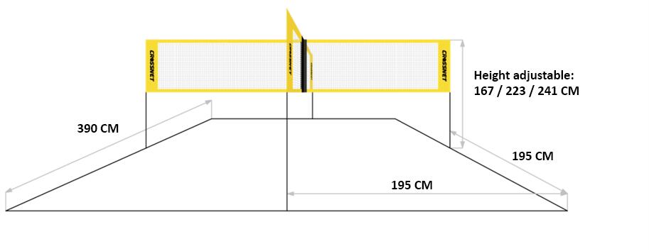 Crossnet - Crossnet ultimate bundel - Volleybal net 4/7