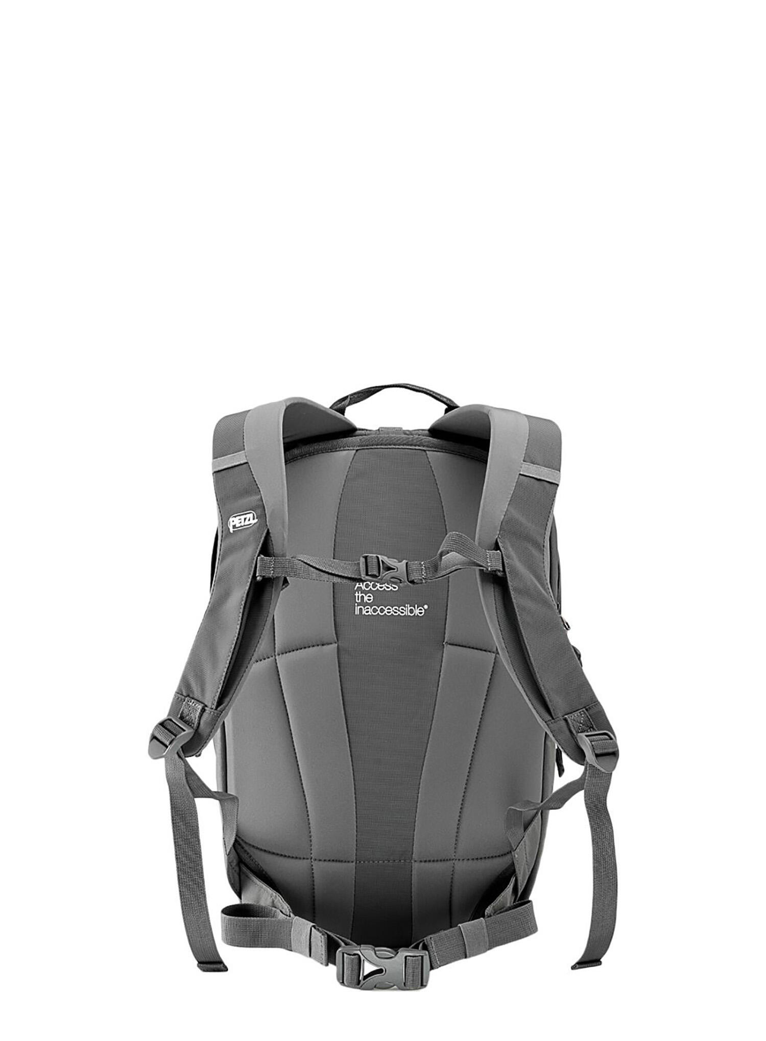 Petzl Bug — Sac à dos escalade 18L gris, nylon, compact, ceinture escamotable 4/4