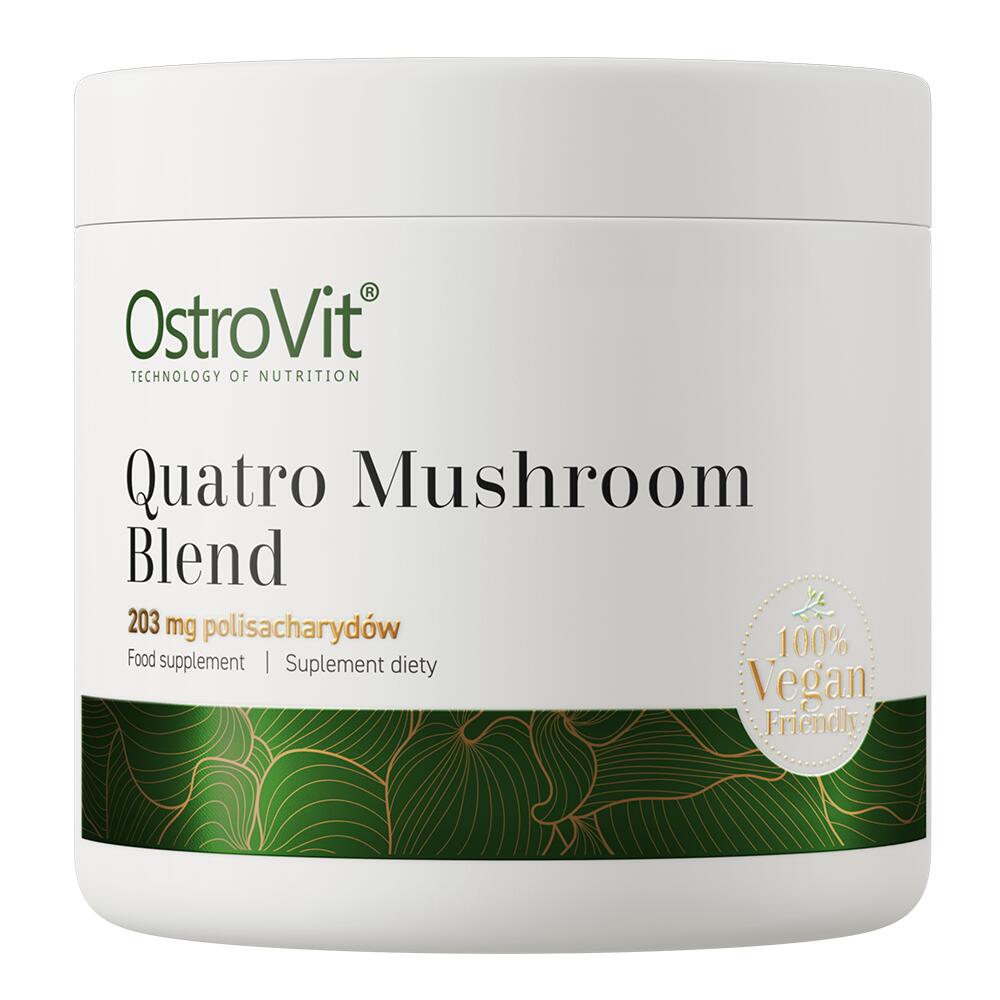 OstroVit Quatro Mushroom Blend 100g ~185 Servings