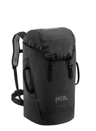 PETZL Transport Tragebeutel 45 L schwarz TPU-Plane selbststehend Komfortschaum