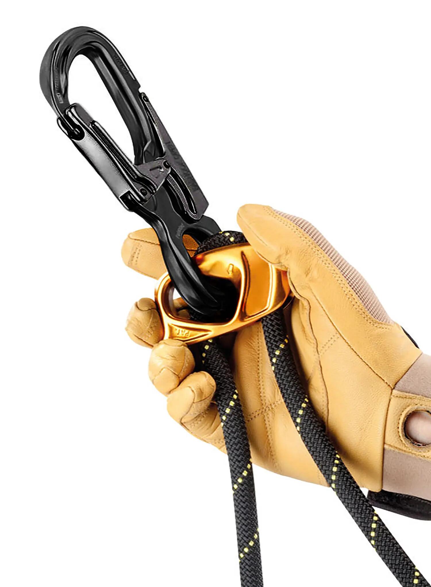 Karabiner Petzl Eashook Open - schwarz 2/3