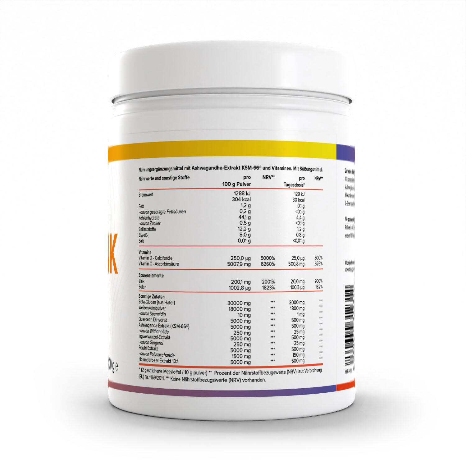 Zec+ Health+ All in One Immune Drink Ginger (300g) Orange 2/3