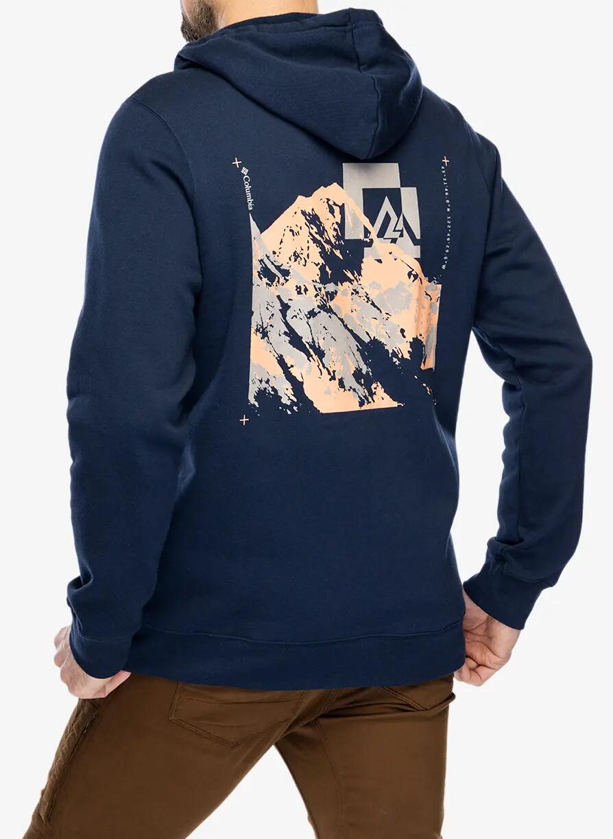 Bluza z kapturem Columbia Trek Graphic Hoodie - collegiate navy/mountain air XXL 4/7