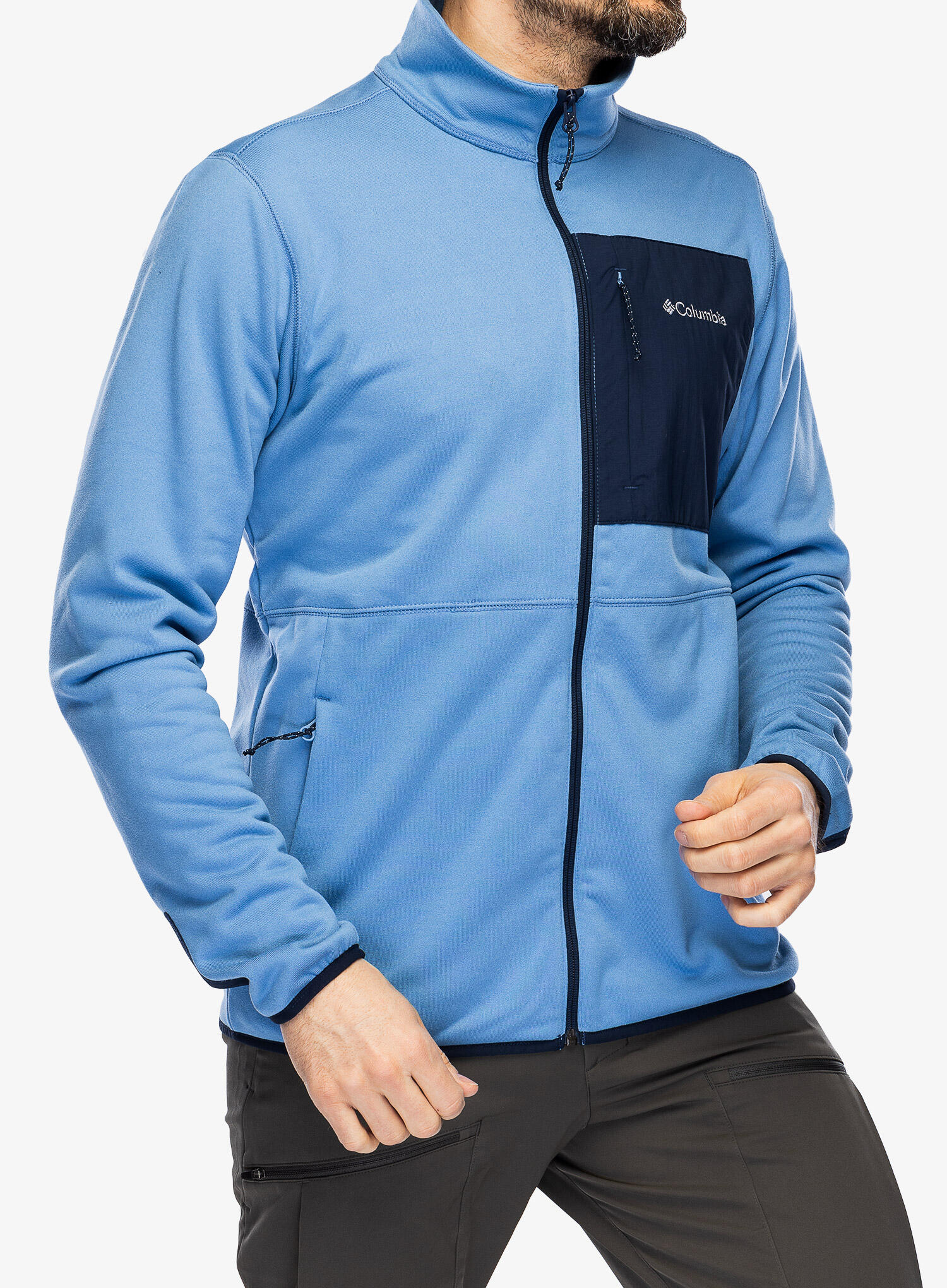 Sweat polaire homme Columbia Hike™ Full Zip bleu 3/7