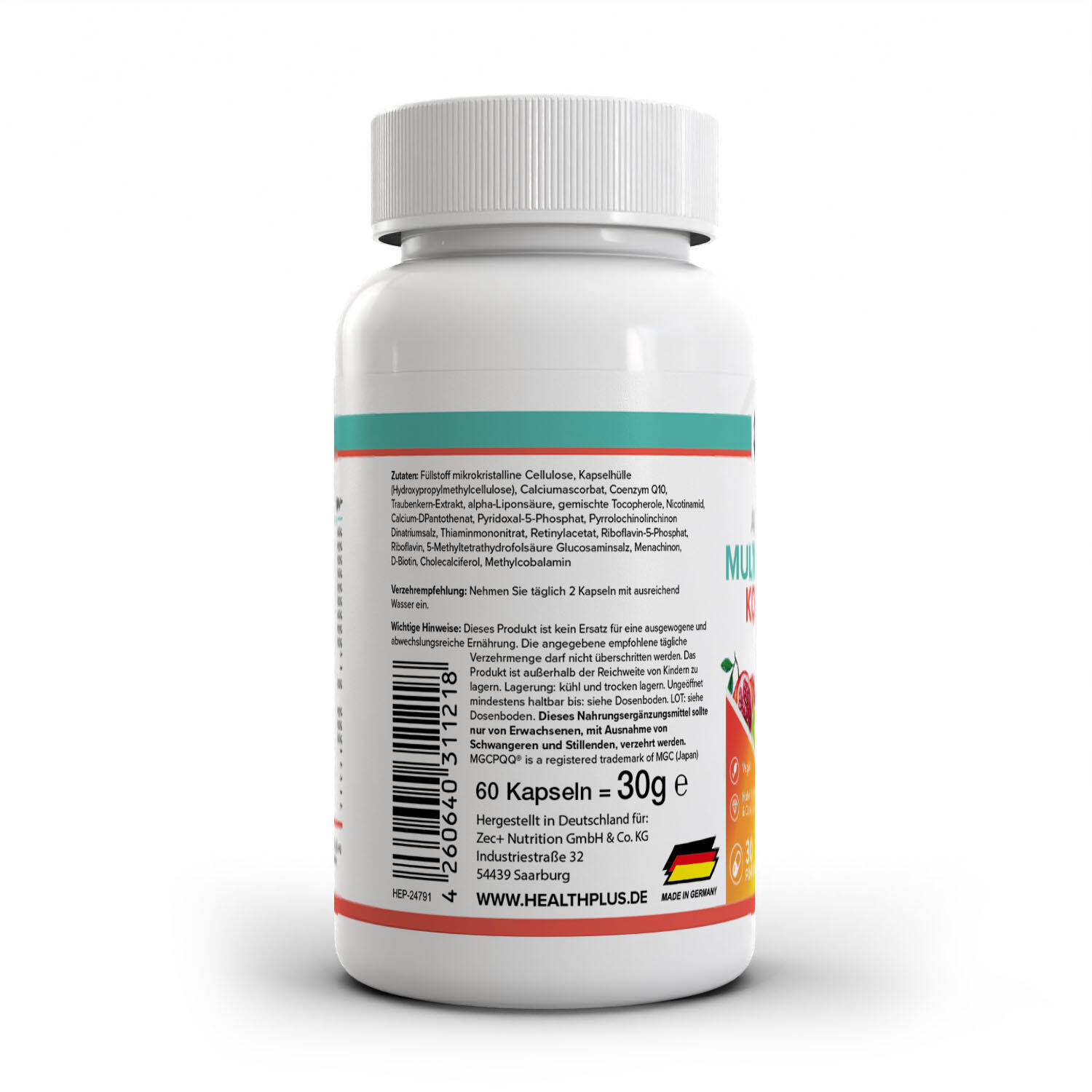 Zec+ Health+ All In One Multivitamin-Complex (60) Unflavoured 3/3