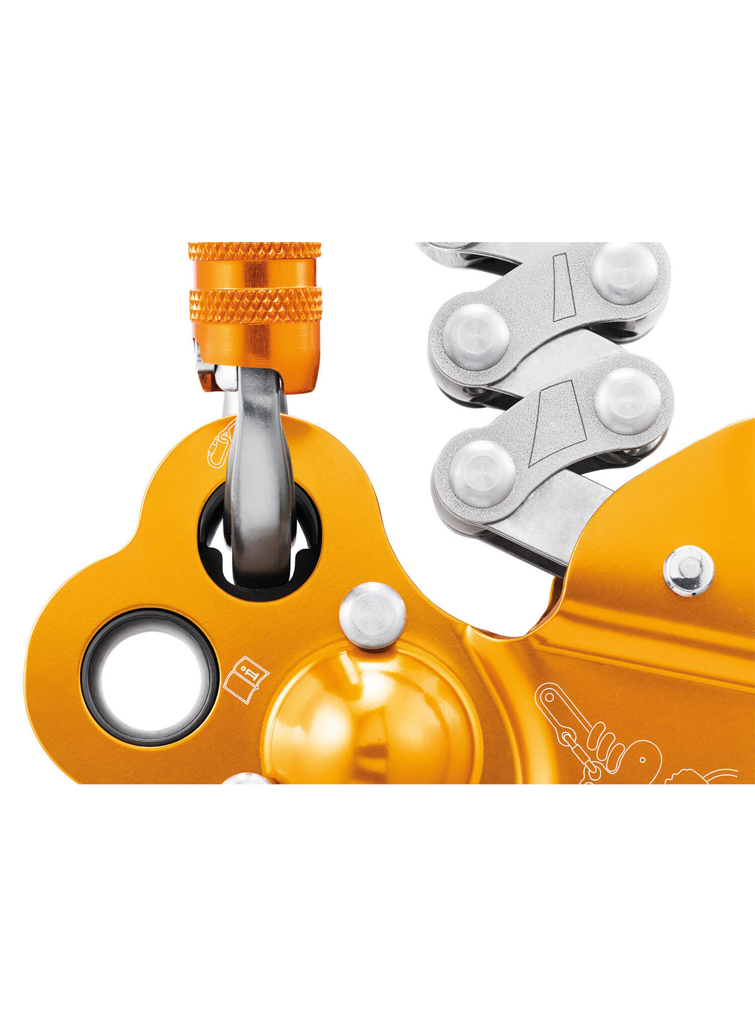 Petzl Zigzag Plus: prusik mécanique acier/aluminium 4/5