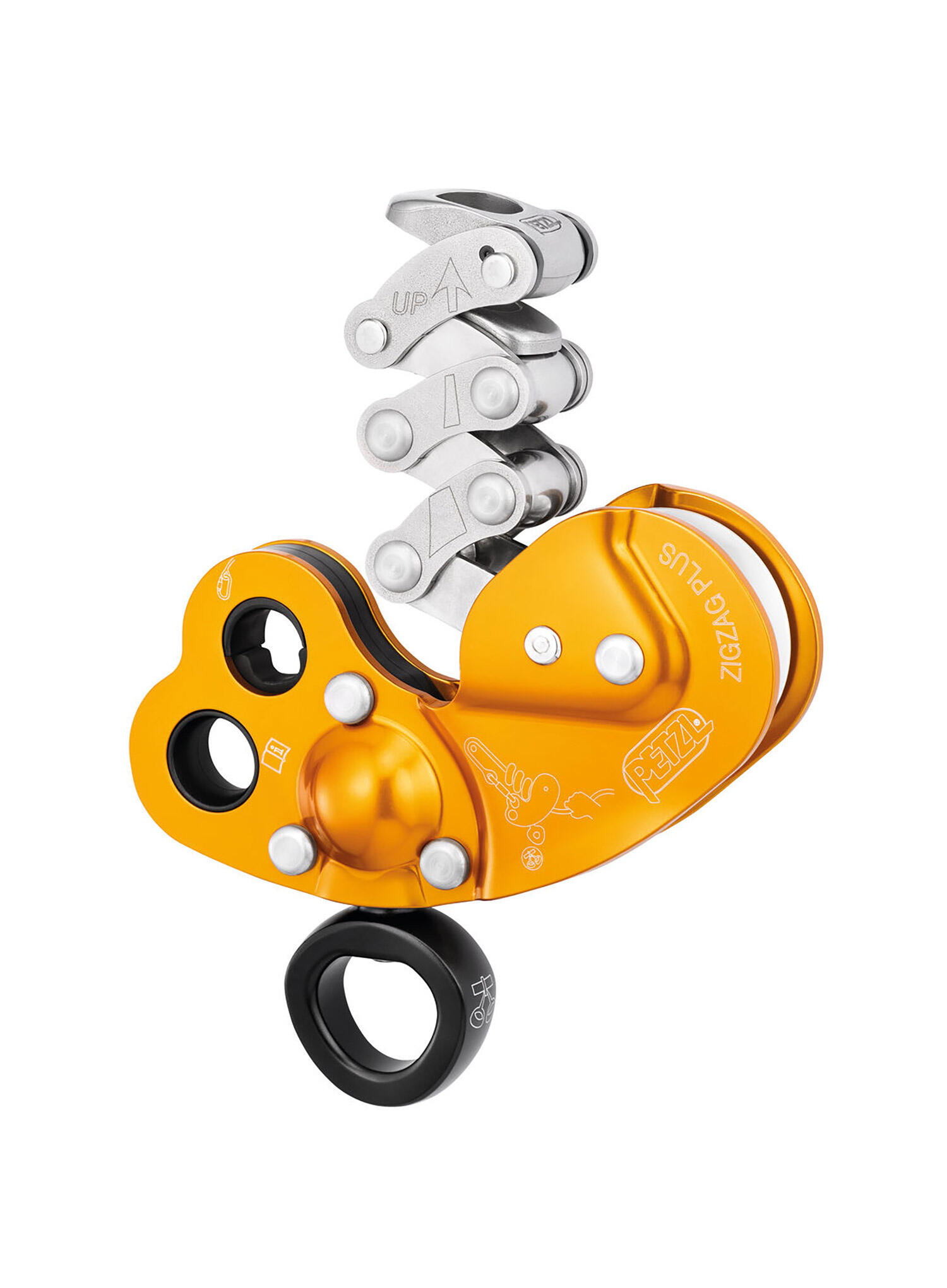 Petzl Zigzag Plus: prusik mécanique acier/aluminium 1/5