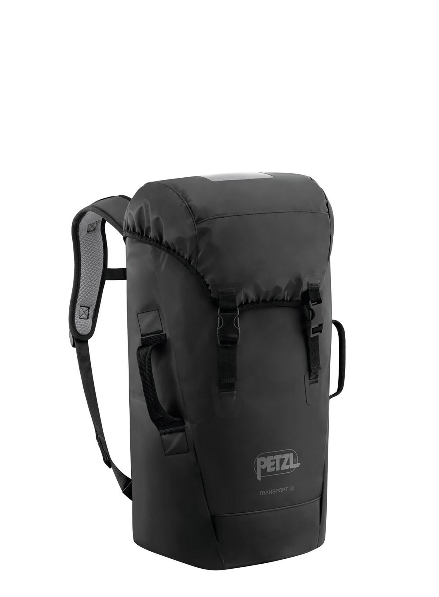 Sac de transport Petzl Transport 30 L noir robuste et ergonomique 1/2