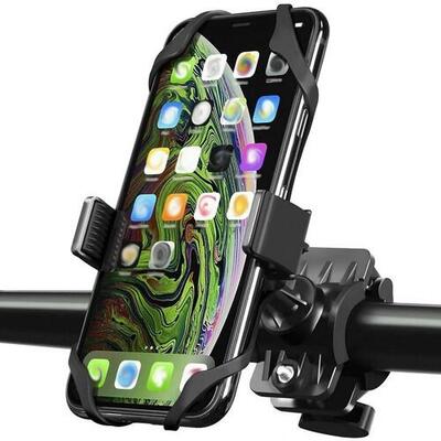 Telefoonhouder fiets waterdicht gsm mobiel houder fiets - zwart - 360°