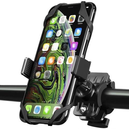 TRIZAND Vodotěsný držák telefonu na kolo, černý, 360°