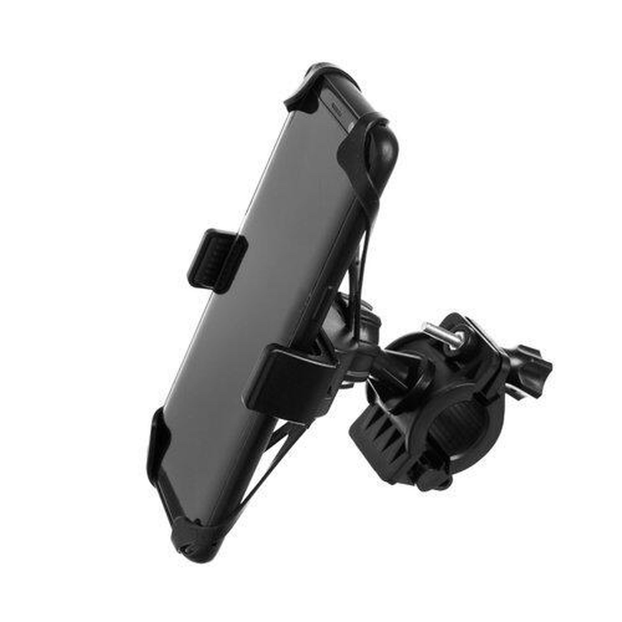 Vodotěsný držák telefonu na kolo, černý, 360°