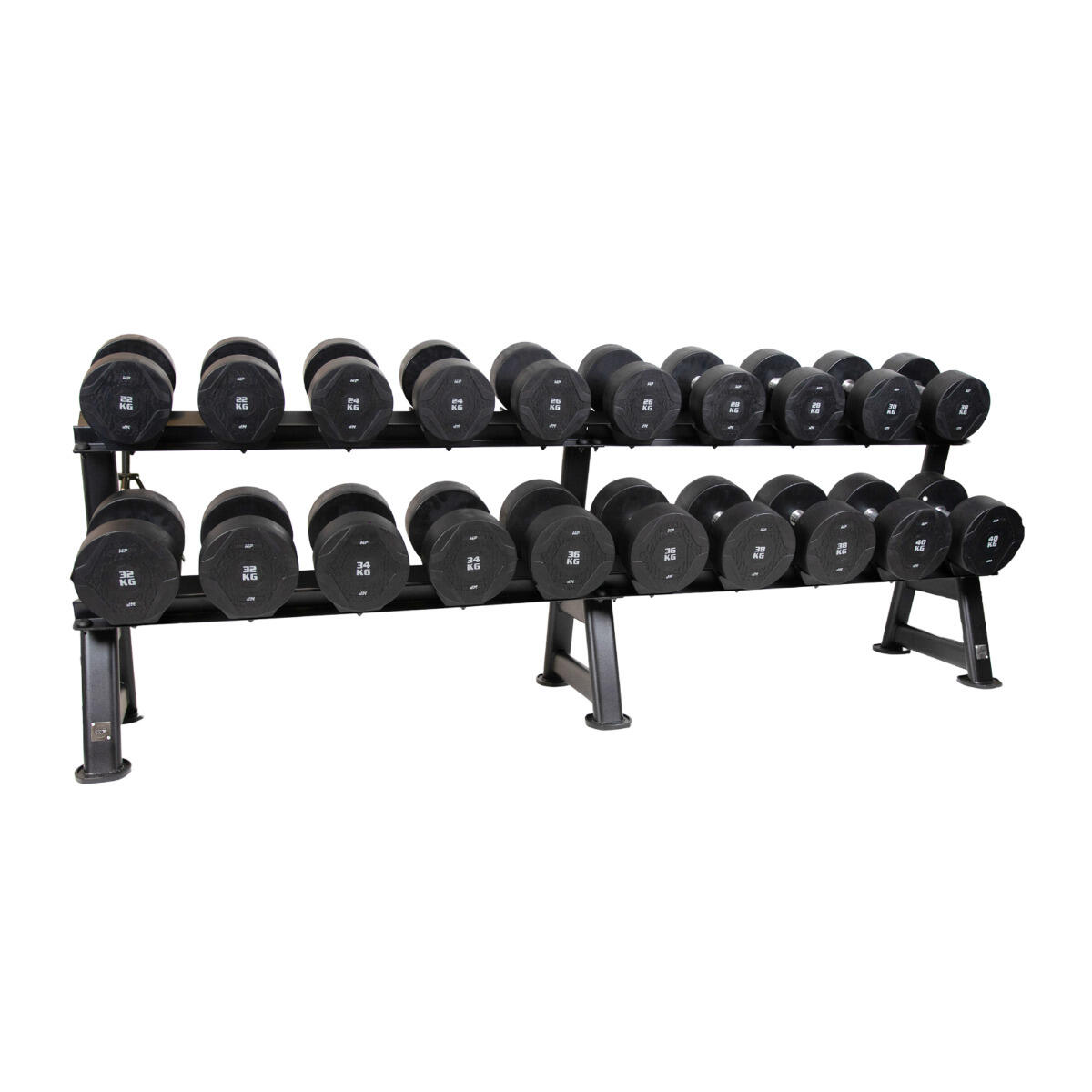 Hantle okrągłe - Gumowe 1 szt. 30 kg 3/5