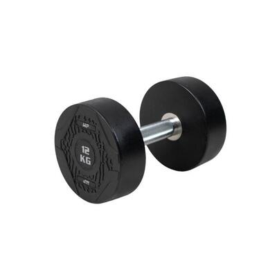 Ronde dumbbell - rubber - per stuk - 4 kg