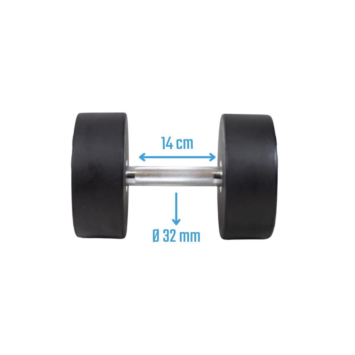Hantle okrągłe - Gumowe 1 szt. 26 kg 2/5