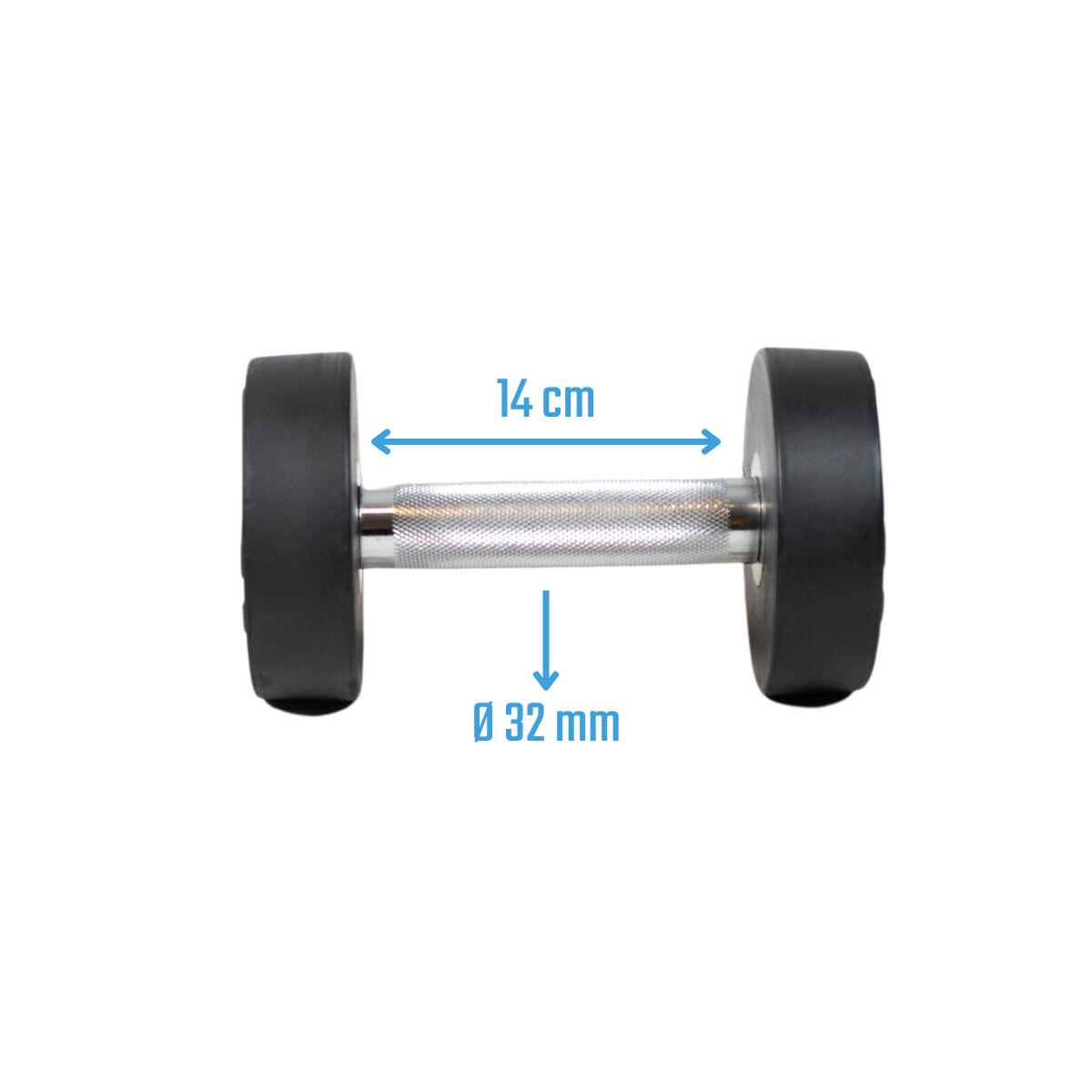 Haltere Redondo - Borracha - Por peça - 4 kg 2/5