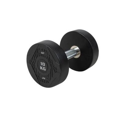 Ronde dumbbell - rubber - per stuk - 22 kg