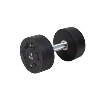 Ronde dumbbell - rubber - per stuk - 22 kg