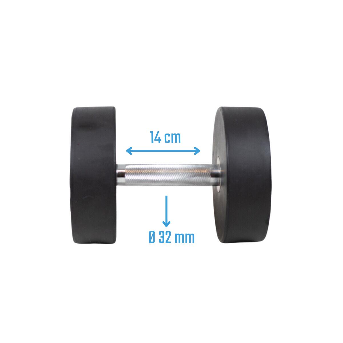 Hantle okrągłe - Gumowe 1 szt. 20 kg 2/5