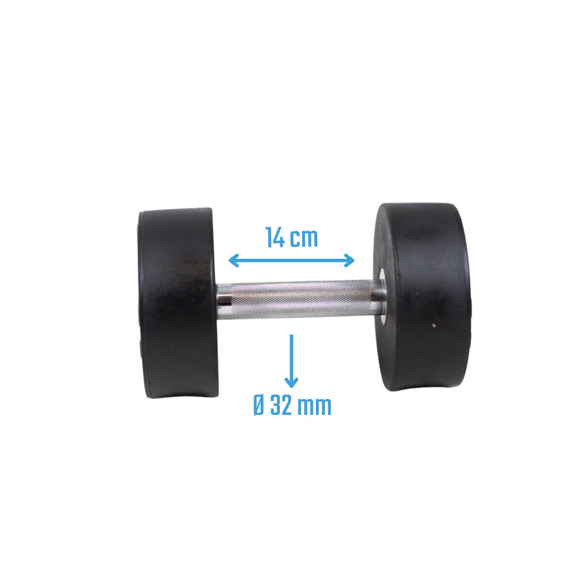 Hantle okrągłe - Gumowe 1 szt. 14 kg 2/5